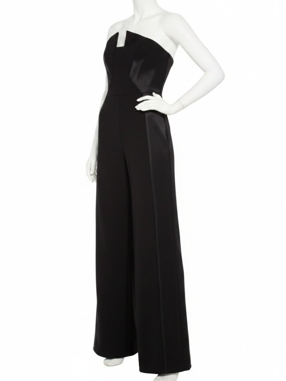Black Halo Lena Black Colorblock Wide Leg Jumpsuit